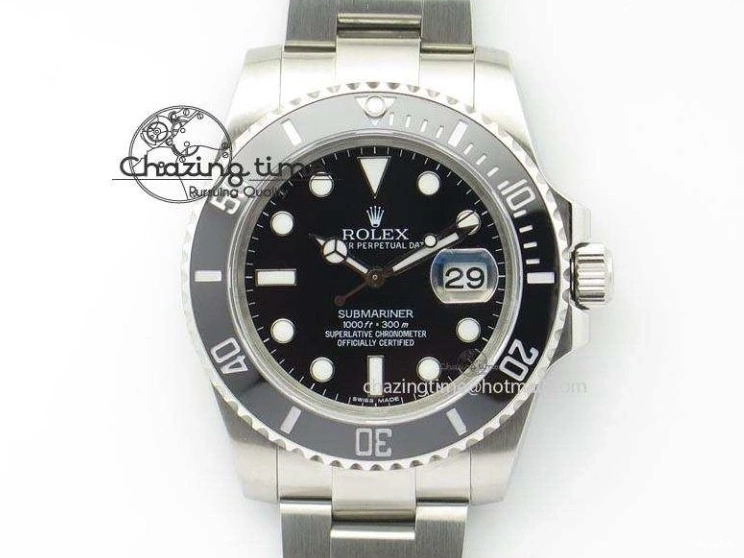 Black ETA2836 Submariner SS Maker Best BP Swiss Dial SS Edition 0416